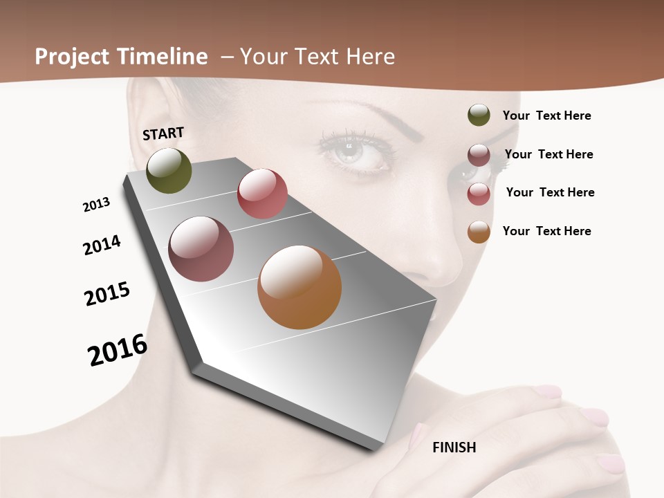 Girl Health Calm PowerPoint Template