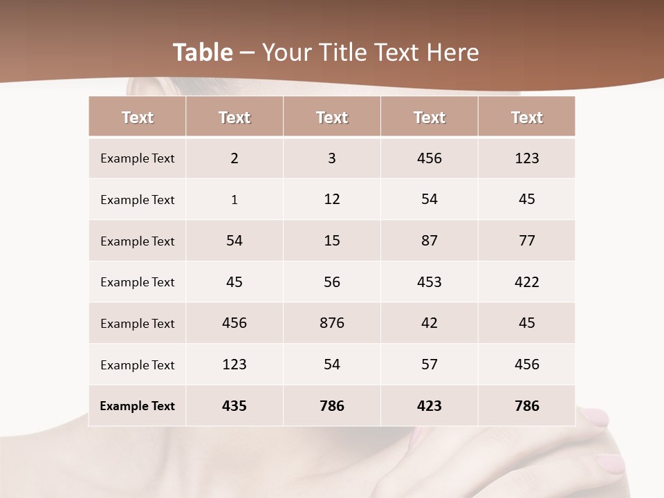 Girl Health Calm PowerPoint Template