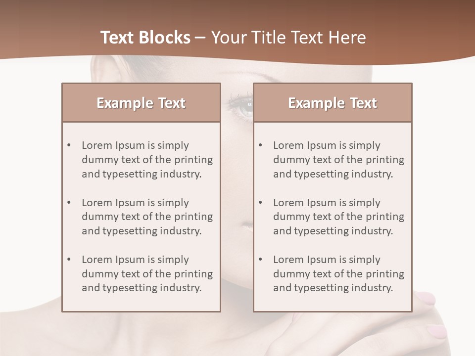 Girl Health Calm PowerPoint Template