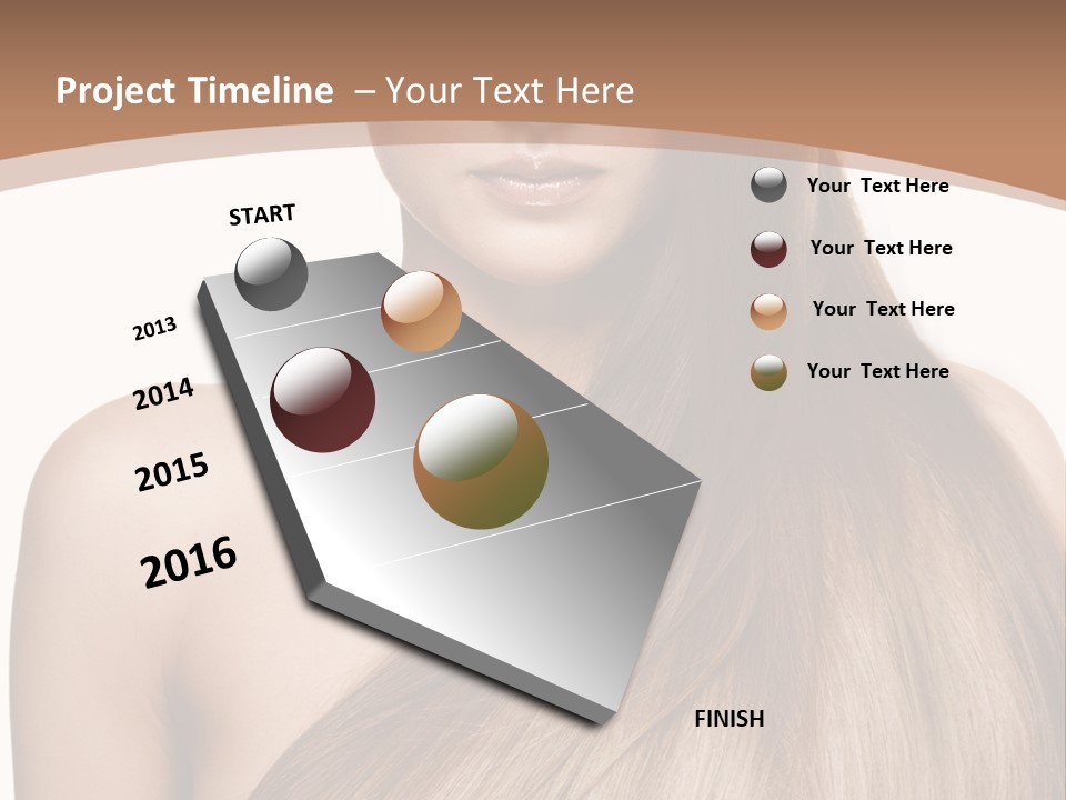Caucasian Smile Care PowerPoint Template