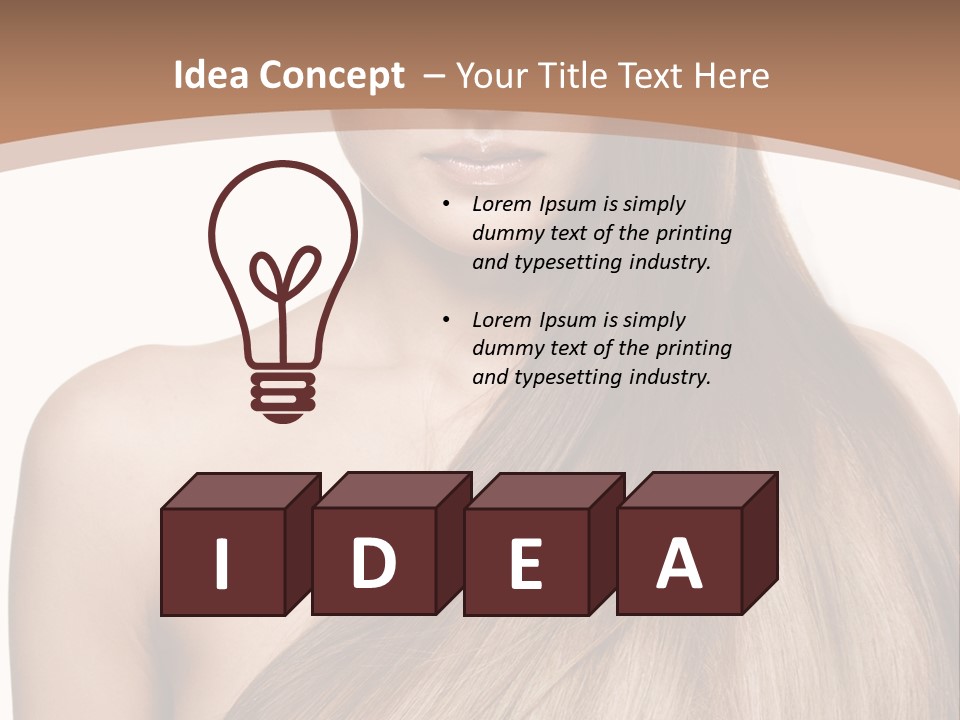 Caucasian Smile Care PowerPoint Template