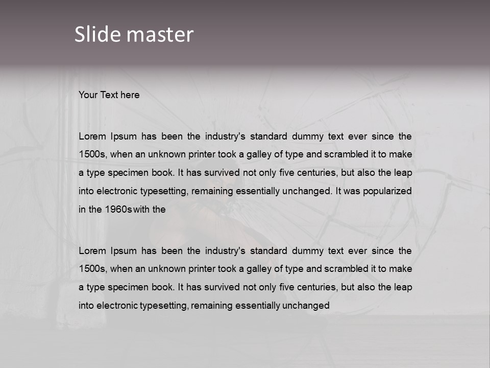 Hurt Human Wall PowerPoint Template