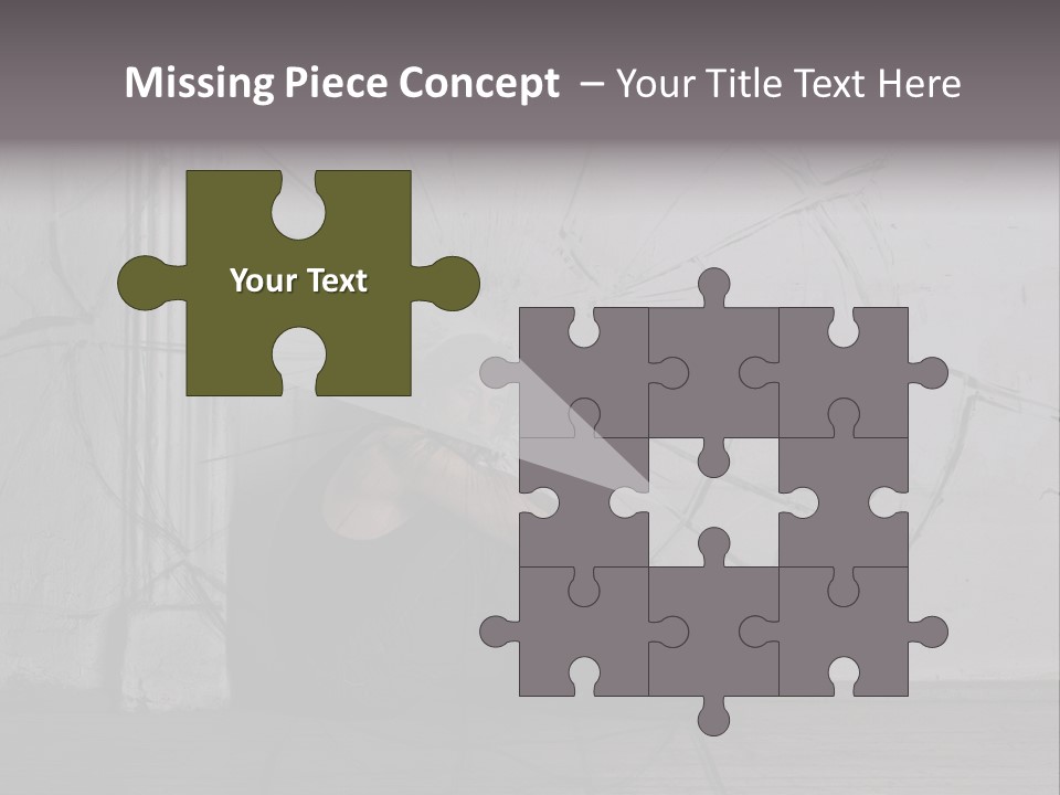 Hurt Human Wall PowerPoint Template