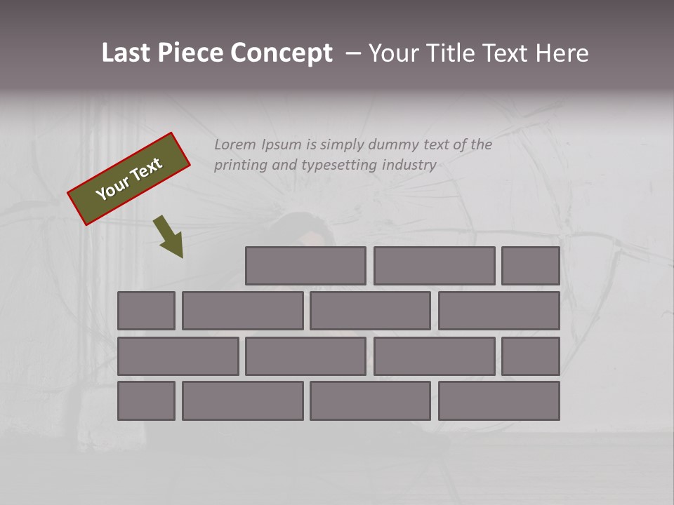Hurt Human Wall PowerPoint Template
