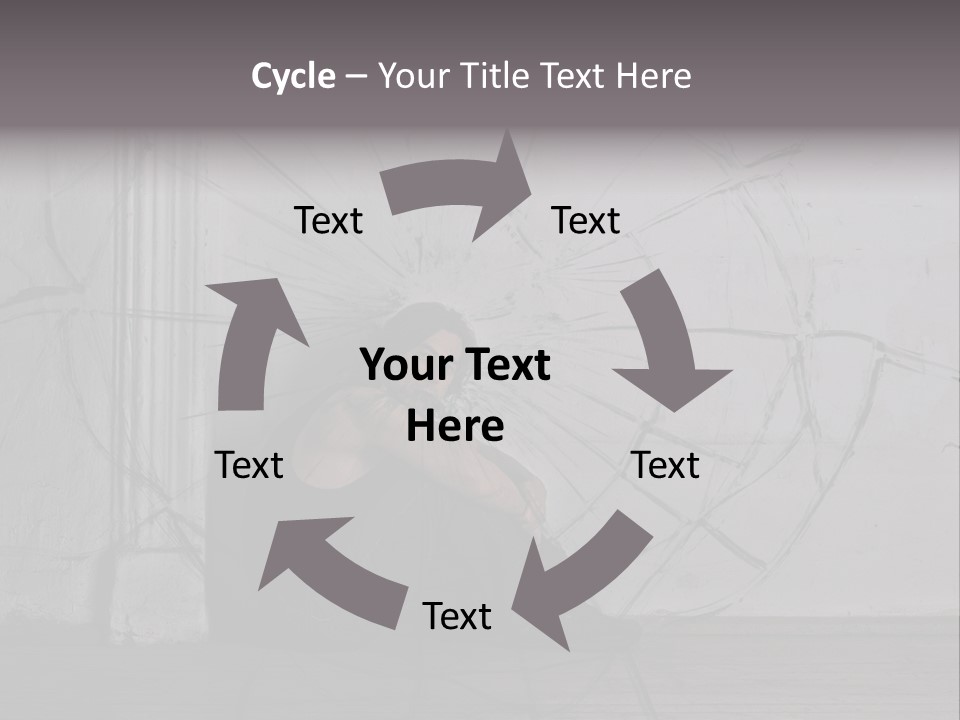 Hurt Human Wall PowerPoint Template