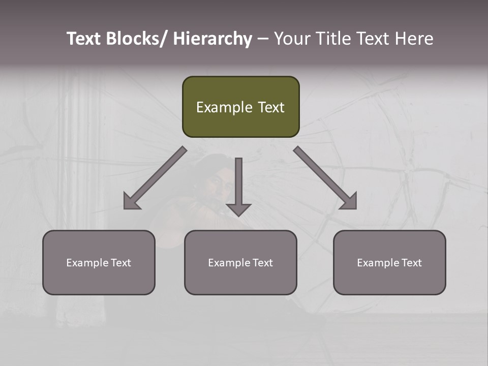 Hurt Human Wall PowerPoint Template