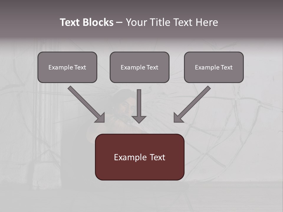 Hurt Human Wall PowerPoint Template