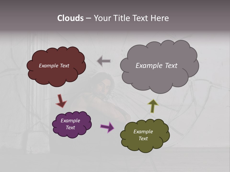 Hurt Human Wall PowerPoint Template