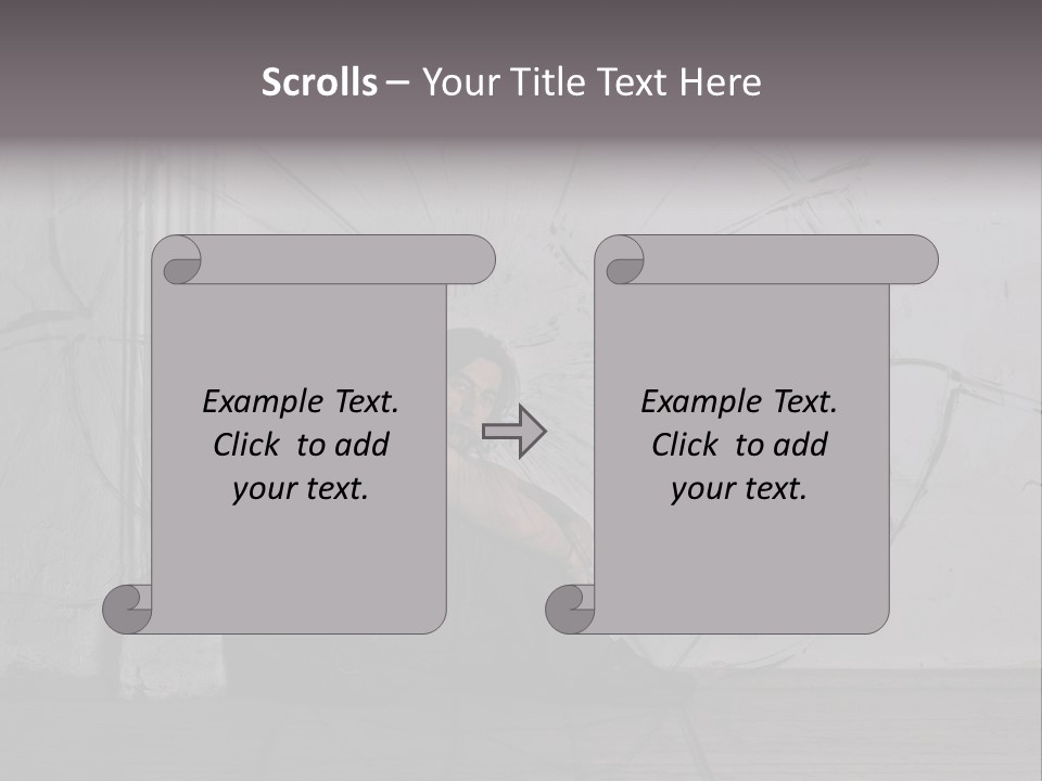 Hurt Human Wall PowerPoint Template