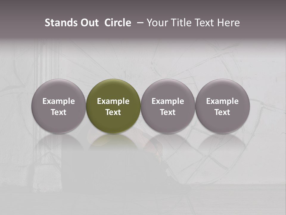 Hurt Human Wall PowerPoint Template