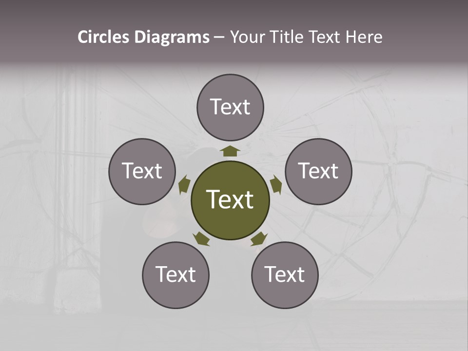 Hurt Human Wall PowerPoint Template