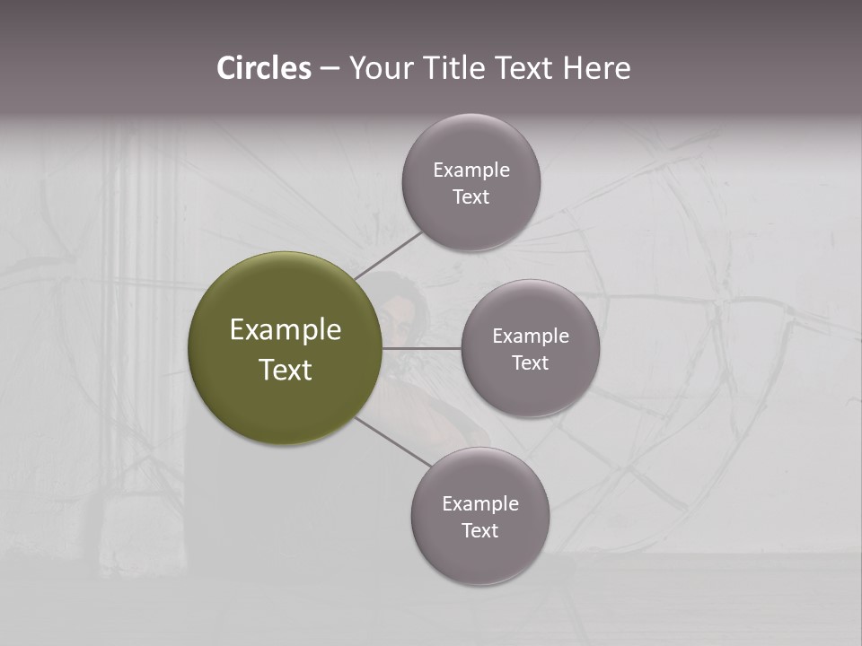 Hurt Human Wall PowerPoint Template