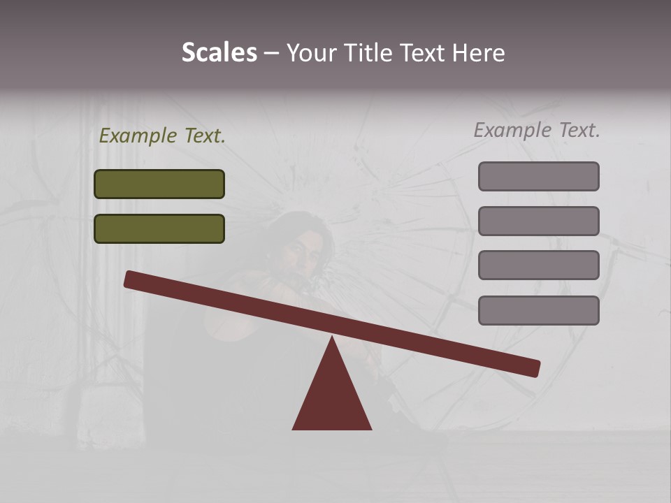 Hurt Human Wall PowerPoint Template