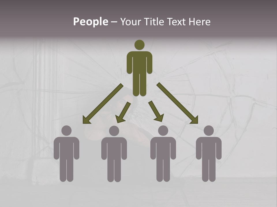 Hurt Human Wall PowerPoint Template