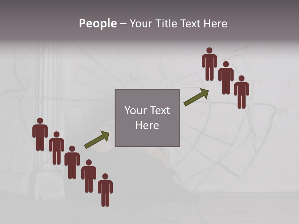 Hurt Human Wall PowerPoint Template