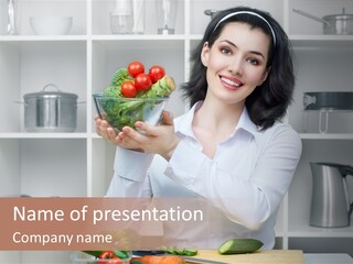 Cucumber Assistance Kitchen PowerPoint Template