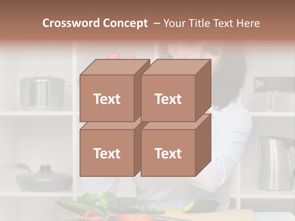 Cucumber Assistance Kitchen PowerPoint Template