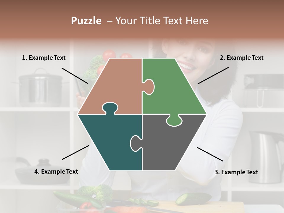Cucumber Assistance Kitchen PowerPoint Template