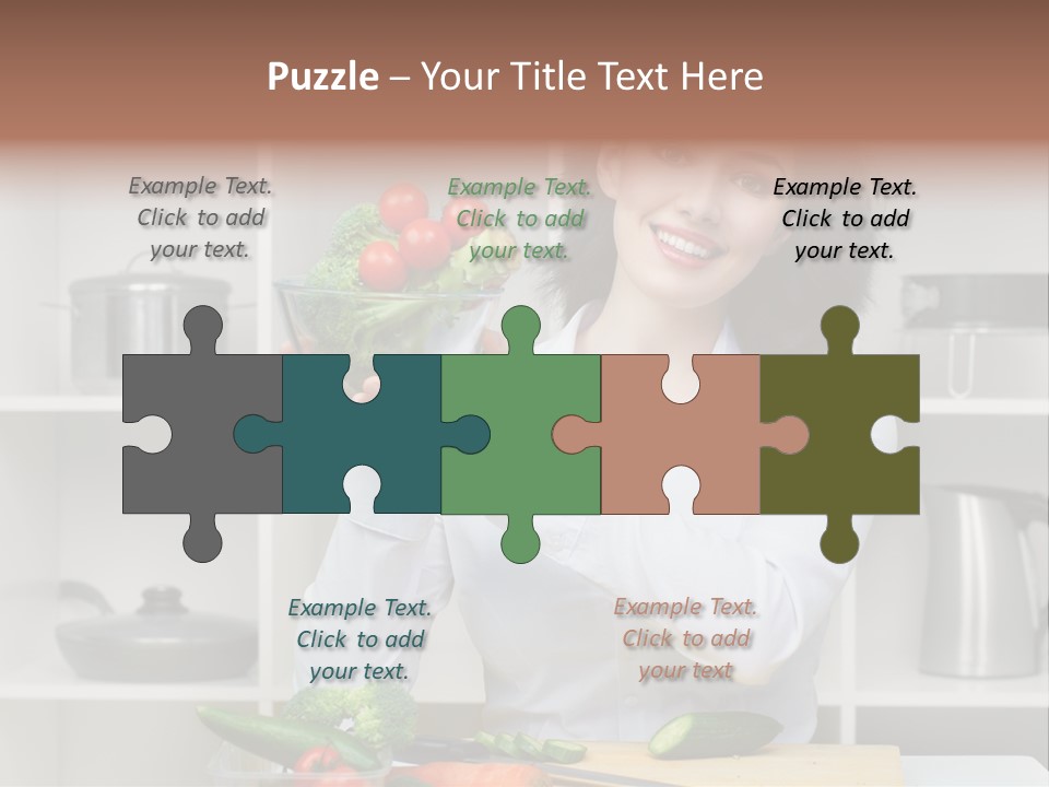 Cucumber Assistance Kitchen PowerPoint Template