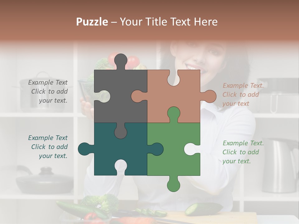 Cucumber Assistance Kitchen PowerPoint Template