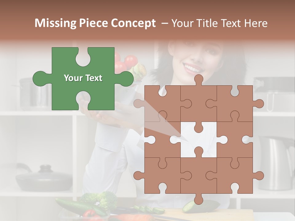 Cucumber Assistance Kitchen PowerPoint Template