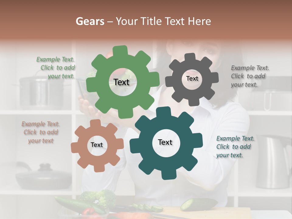 Cucumber Assistance Kitchen PowerPoint Template