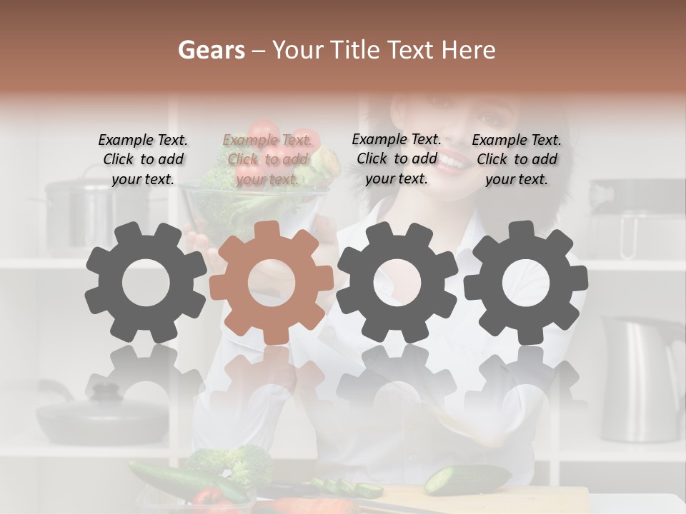 Cucumber Assistance Kitchen PowerPoint Template