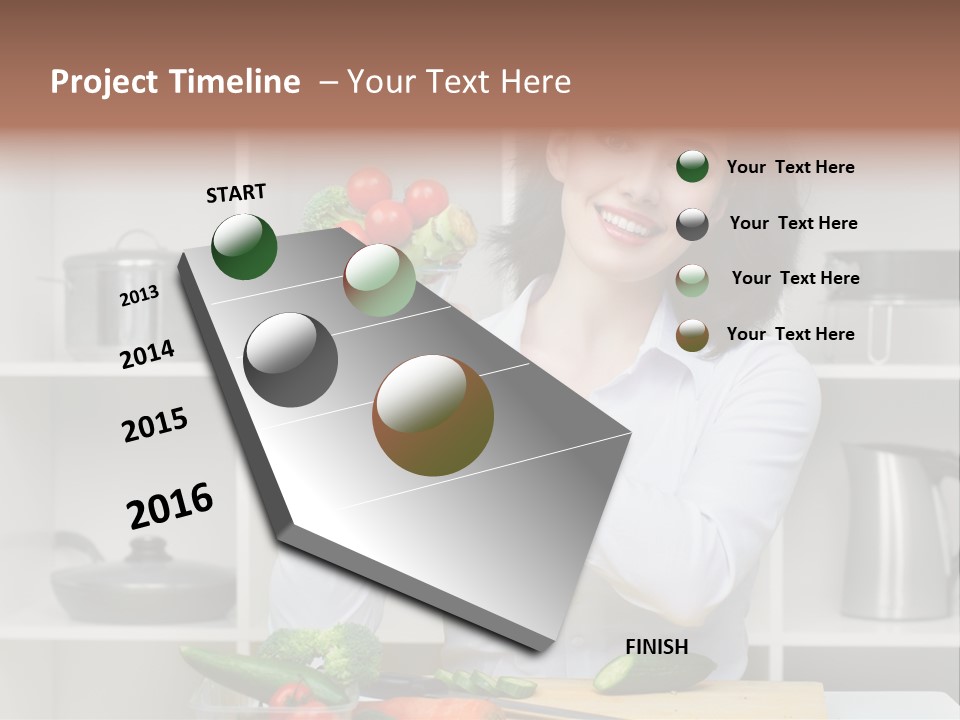 Cucumber Assistance Kitchen PowerPoint Template