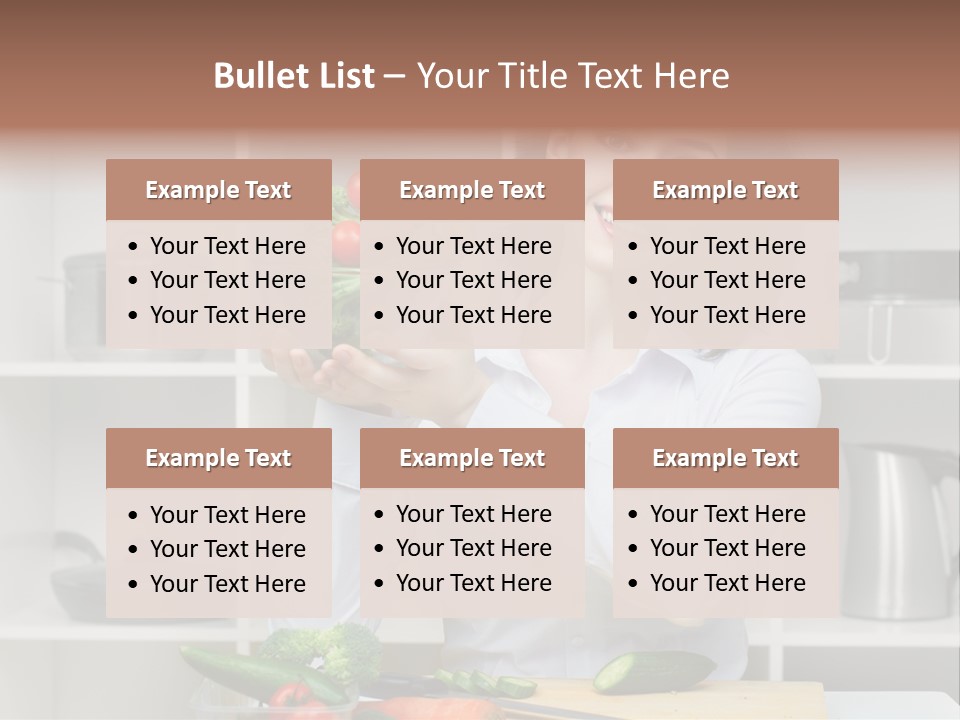 Cucumber Assistance Kitchen PowerPoint Template