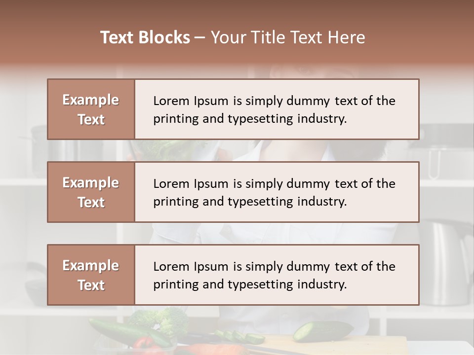 Cucumber Assistance Kitchen PowerPoint Template