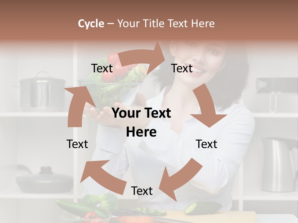 Cucumber Assistance Kitchen PowerPoint Template