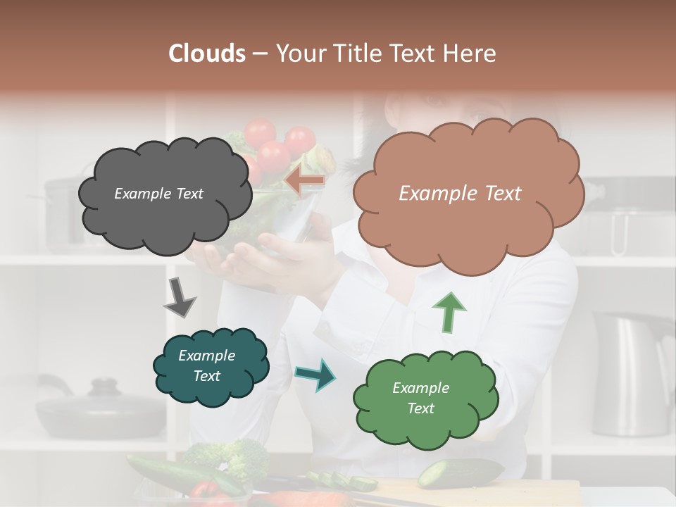 Cucumber Assistance Kitchen PowerPoint Template