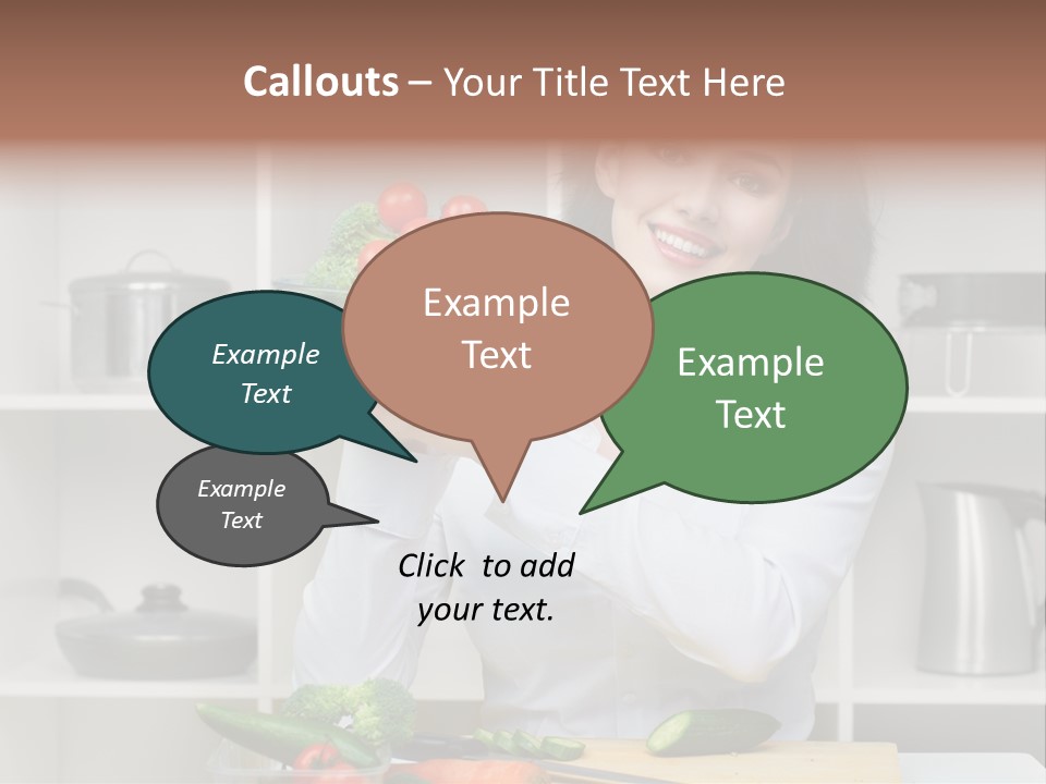 Cucumber Assistance Kitchen PowerPoint Template