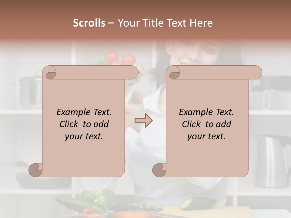 Cucumber Assistance Kitchen PowerPoint Template