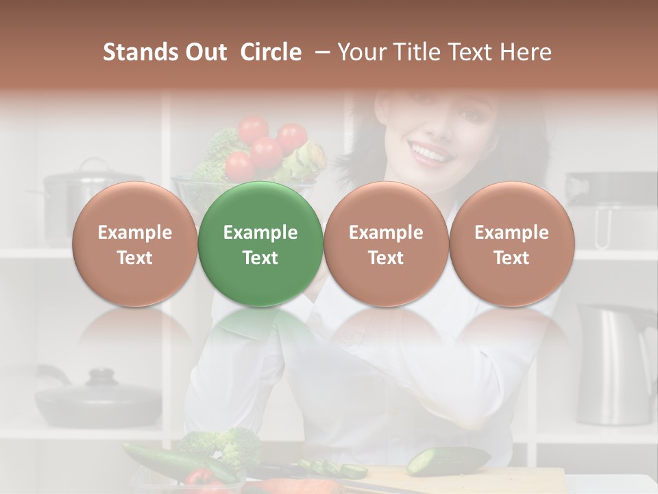 Cucumber Assistance Kitchen PowerPoint Template