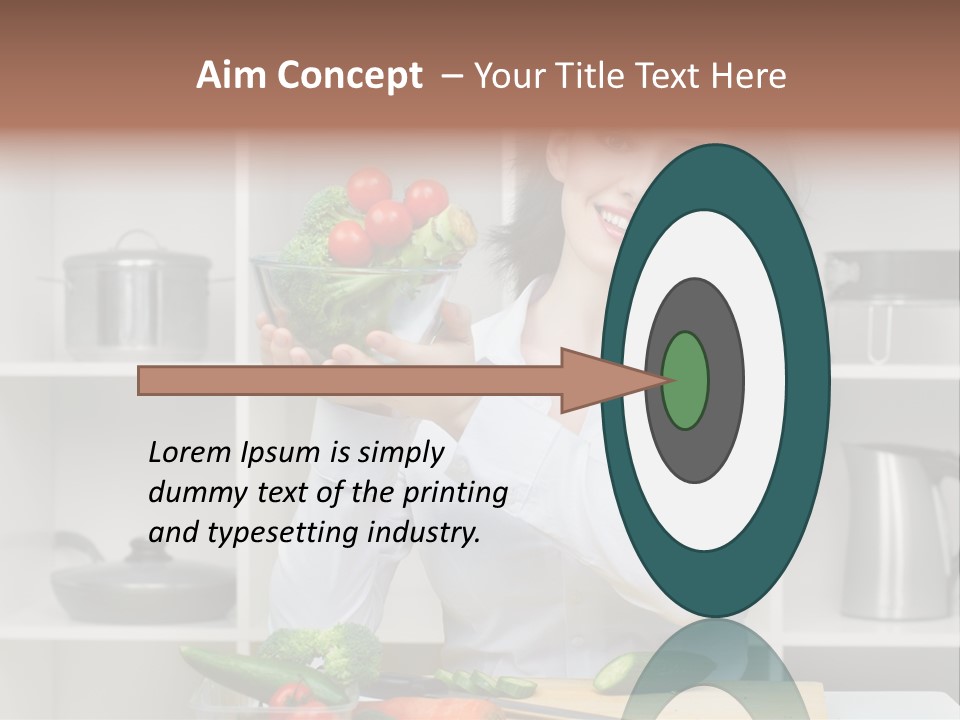 Cucumber Assistance Kitchen PowerPoint Template