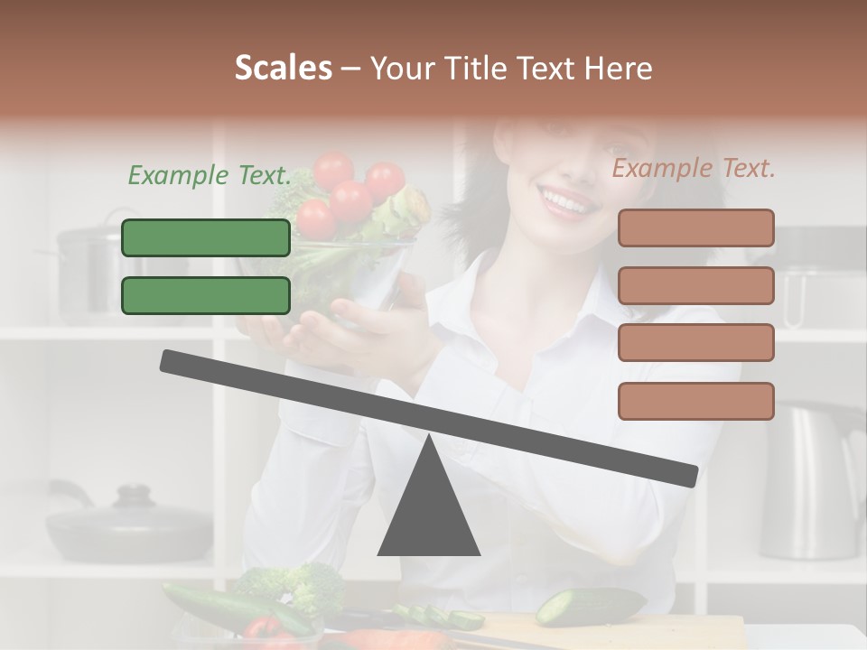 Cucumber Assistance Kitchen PowerPoint Template