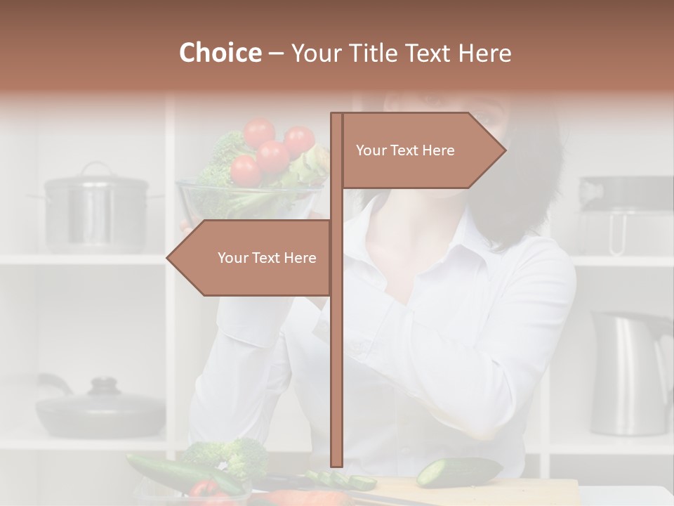 Cucumber Assistance Kitchen PowerPoint Template