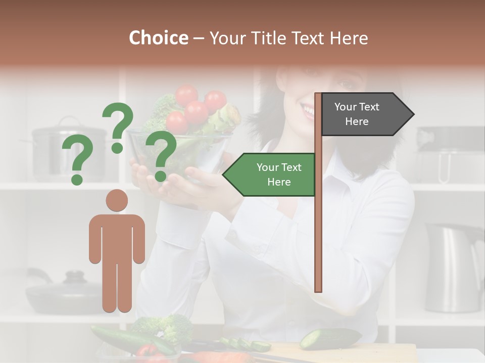 Cucumber Assistance Kitchen PowerPoint Template