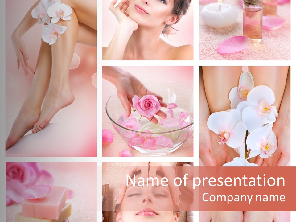 Epilation Essential Woman PowerPoint Template
