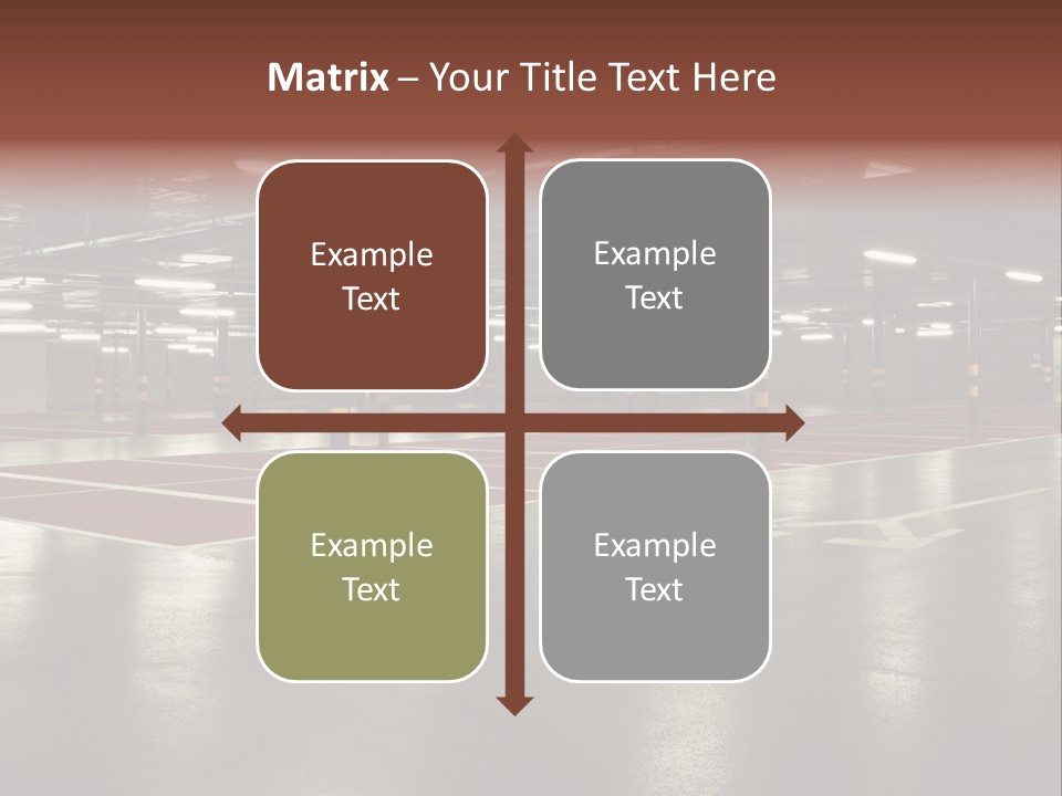 Column Garage Neon PowerPoint Template