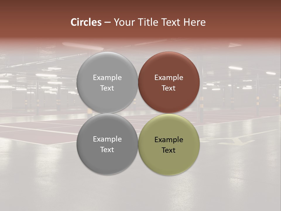 Column Garage Neon PowerPoint Template