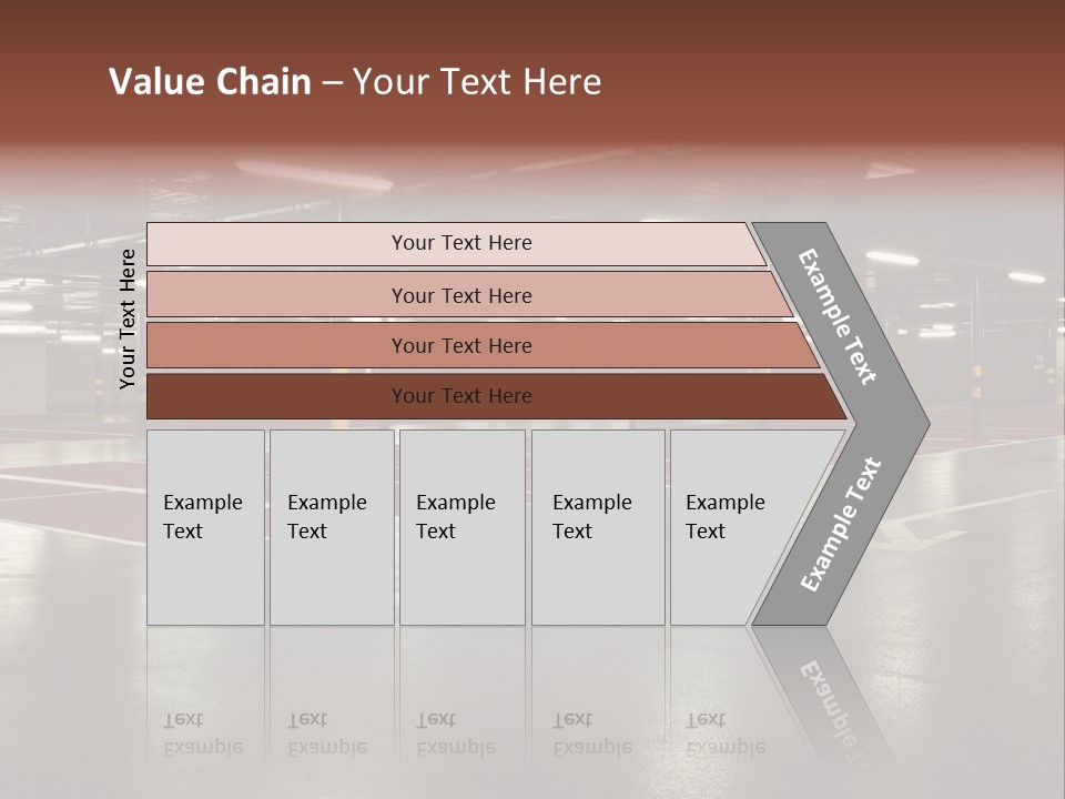 Column Garage Neon PowerPoint Template