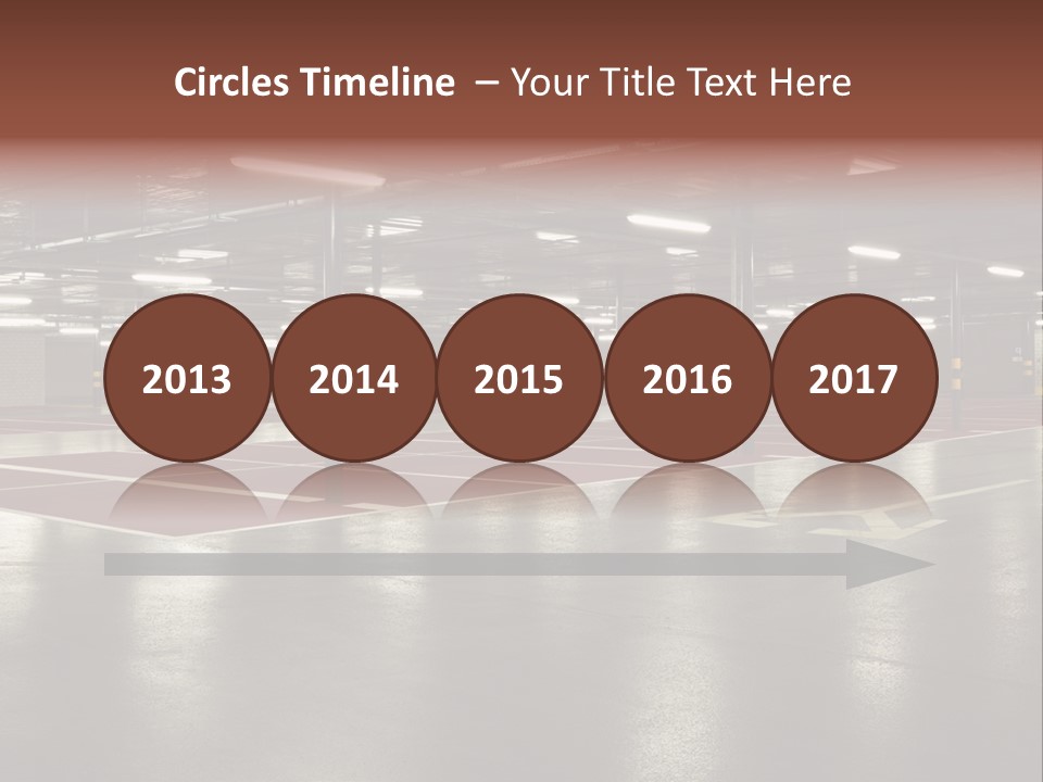 Column Garage Neon PowerPoint Template