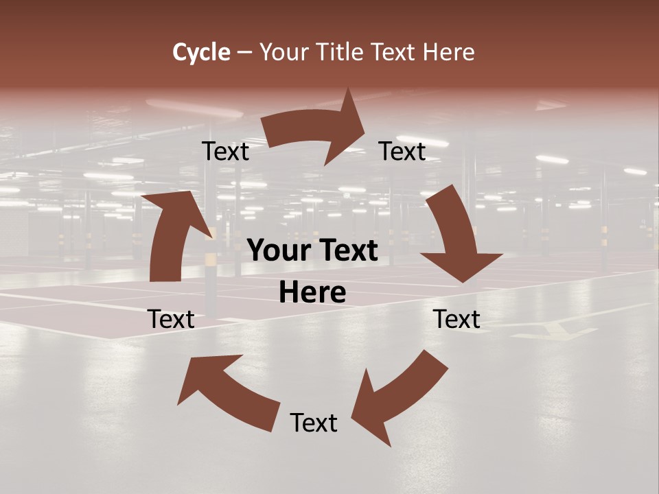 Column Garage Neon PowerPoint Template