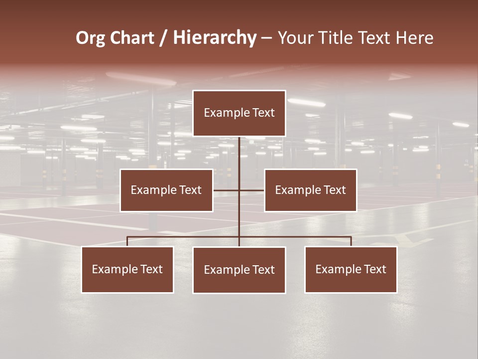 Column Garage Neon PowerPoint Template