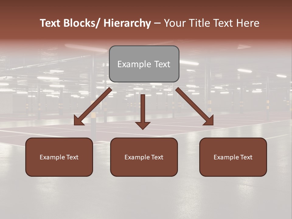 Column Garage Neon PowerPoint Template