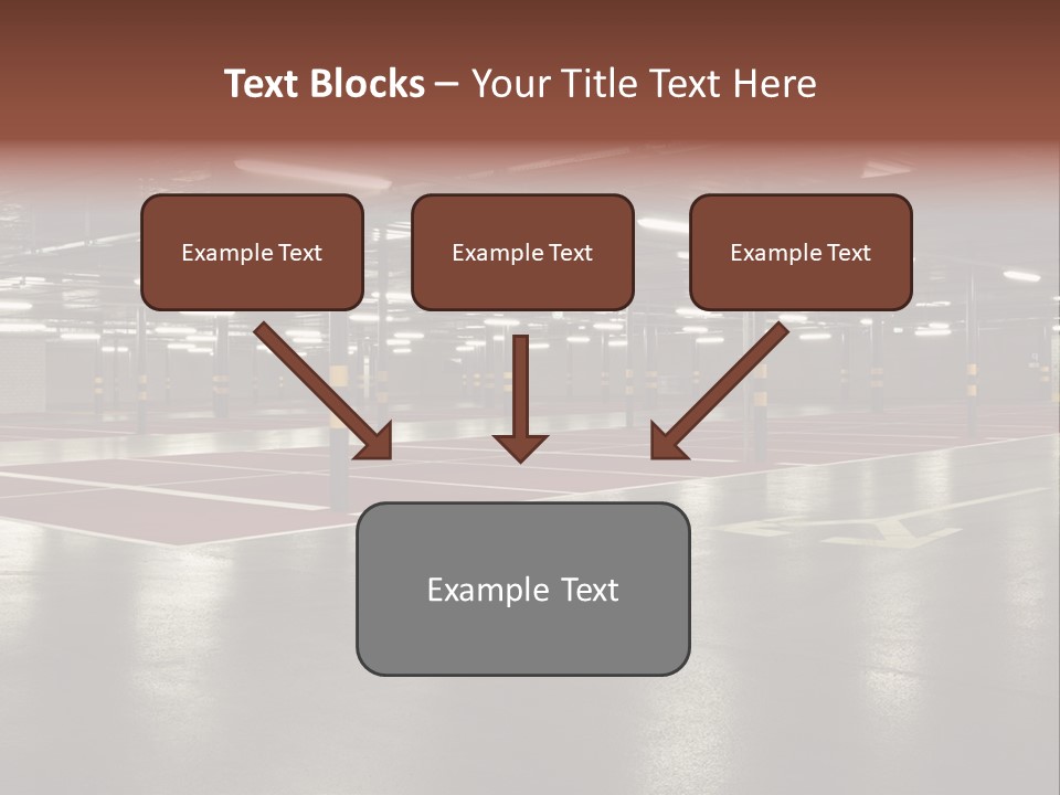 Column Garage Neon PowerPoint Template