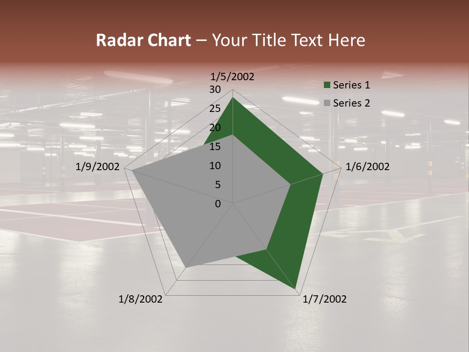 Column Garage Neon PowerPoint Template