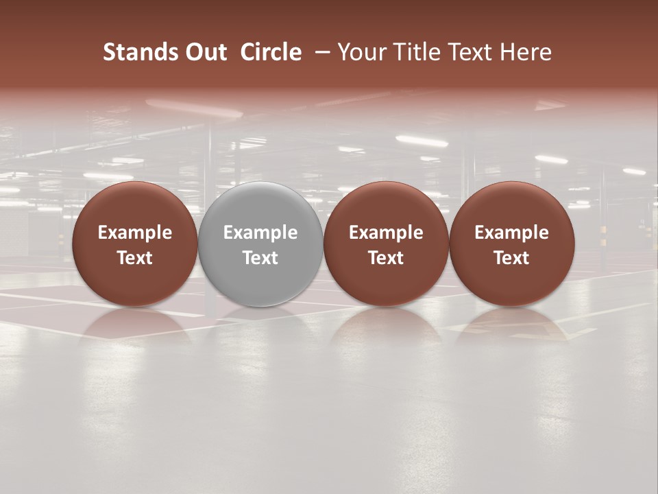 Column Garage Neon PowerPoint Template